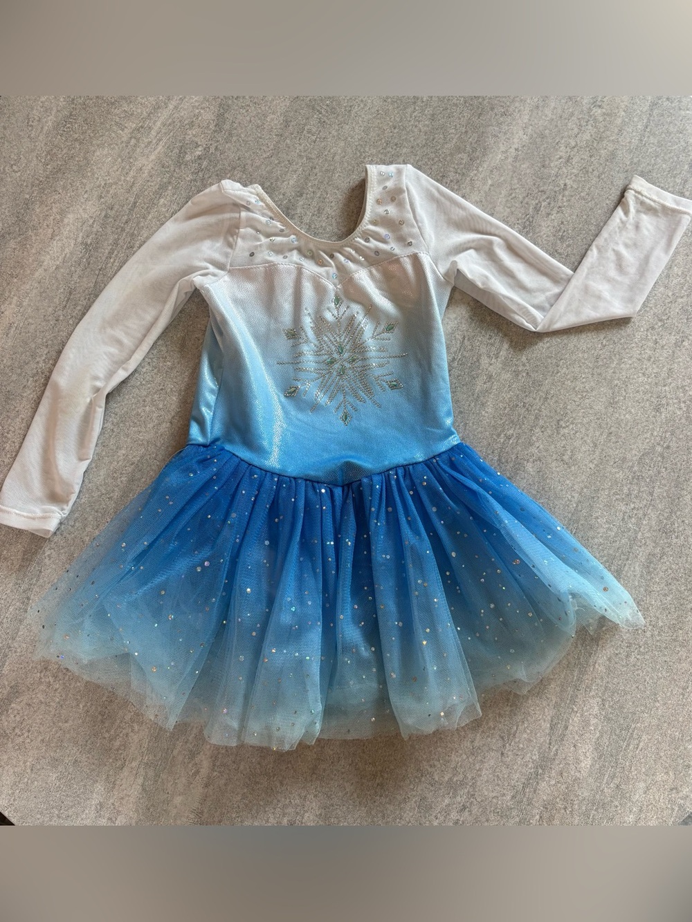 TODDLER Blue & White Snowflake Girls' Costume Dress - 3T-4T
